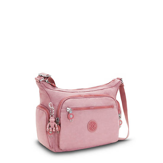 Kipling Gabbie Small Crossbody Táska Bézs Rózsaszín | HU 1137TC